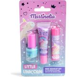 Martinelia Little Unicorn Kız Çocuk Dudak Balmı ve Oje Seti - Renkli