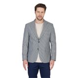 Martinelli Erkek Koyu Lacivert Ufak Desenli Polyviskon Kumaşlı Spor Blazer Ceket Koyu Lacivert 58
