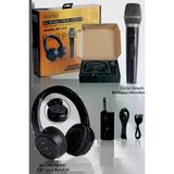 Martino Mt-412 Kablosuz Mikrofon Referans Kulaklık Karaoke Ve Pratik Seti Distortion Tws Özellikli
