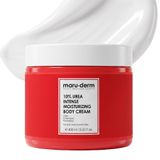 Maru.Derm%10 Urea Yoğun Nemlendirici Vücut Kremi – Kuru ve Pürüzlü Ciltler için Yoğun Bakım, Panthenol & Calendula ile, 400 ML