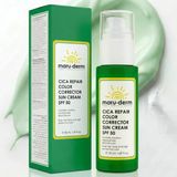 Maruderm Cica Cilt Tonu Eşitleyici Güneş Kremi Spf 50 Pa++++ – Renk Düzeltici Ton Eşitleyici Yüz Güneş Kremi, Centella Asiatica & Niasinamid