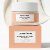 Maruderm Retinol%0.3 Yaşlanma Karşıtı Gece Kremi – Kırışıklık Karşıtı Yenileyici Yüz Kremi, Seramid & Peptit Kompleksi ile, 50 ML