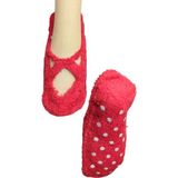 Maruf Shop 1 Adet Bayan Kaydırmaz Tabanlı Peluş Yoga Pilates Fitness Çorabı - Kırmızı - 36 - 40
