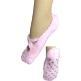 Maruf Shop 1 Adet Bayan Kaydırmaz Tabanlı Peluş Yoga Pilates Fitness Çorabı - Pembe - 36 - 40