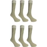 Maruf Shop 6 Lı Paket Uzun Konç Ayağı Sıkmayan Özel Lastikli Haki Renk Likralı Pamuk Asker Çorabı - 40 - 45 - Haki-289