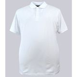 Maruf Shop Büyük Beden Erkek Tişört Likralı Süprem Polo Yaka Beyaz - 3XL