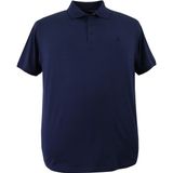 Maruf Shop Büyük Beden Erkek Tişört Polo Yaka Düz Pike Lacivert - 3XL