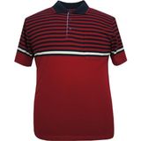 Maruf Shop Büyük Beden Erkek Tişört Polo Yaka Pike Bordo Cepli - 3XL