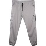 Maruf Shop Erkek Büyük Beden 100-156 Kilo Arası Için Uygun Kargo Cepli Jogger Kot Pantolon - Gri - 4XL