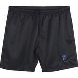 Maruf Shop Erkek Büyük Beden 110-190 Kilo Arası Için Uygun Micropoly Çabuk Kuruyan Kumaş Deniz Şortu Düz Siyah - 4XL - Siyah-001