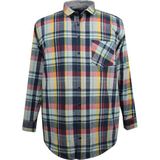 Maruf Shop Erkek Büyük Beden 118-131 Kilo Arası Için Uygun Pamuklu Uzun Kollu Oduncu Gömlek - Çok Renkli - 4XL