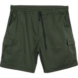 Maruf Shop Erkek Büyük Beden 120-157 Kilo Arası İçin Uygun Kargo Cepli Gabardin Şort - Haki - 3XL