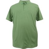 Maruf Shop Erkek Büyük Beden 120 Kilo Için Uygun Polo Yaka Likralı Pike Tişört - 3XL - Yeşil