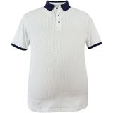 Maruf Shop Erkek Büyük Beden 120 Kilo Için Uygun Polo Yaka Likralı Pike Tişört - Beyaz - 3XL