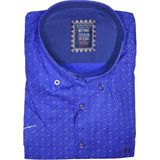 Maruf Shop Erkek Büyük Beden 125 Kilo Için Uygun Kısa Kol Likralı Gömlek - Indigo - 3XL