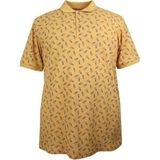 Maruf Shop Erkek Büyük Beden 143 Kilo Için Uygun Polo Yaka Pike Tişört - 4XL - Sarı