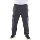 Maruf Shop Erkek Büyük Beden Kargo Cepli Likralı Paraşüt Kumaş Pantolon/eşofman Alt - Antrasit - 7XL