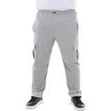 Maruf Shop Erkek Büyük Beden Kargo Cepli Likralı Paraşüt Kumaş Pantolon/eşofman Alt - Gri - 7XL