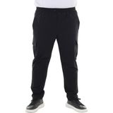 Maruf Shop Erkek Büyük Beden Kargo Cepli Likralı Paraşüt Kumaş Pantolon/eşofman Alt - Siyah - 4XL