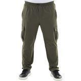 Maruf Shop Erkek Büyük Beden Kargo Cepli Likralı Paraşüt Kumaş Pantolon/eşofman Alt - Yeşil - 5XL