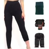 Maruf Shop Kadın Termal İçlik Kalın Pamuk Havlu İç Yüzeyli Ultra Konforlu Siyah - L - XL