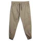 Marufshop Erkek 118 -156 Kilo Arası İçin Uygun Lastikli Paça Bağcıklı Battal Boy Gabardin Pantolon Bej