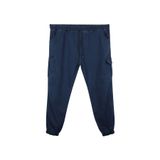 marufshop Erkek Büyük Beden 100-156 Kilo Arası İçin Uygun Kargo Cepli Jogger Kot Pantolon Lacivert