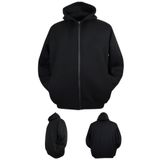 marufshop Erkek Büyük Beden 105 - 185 Kilo Arası İçin Uygun Kapüşonlu 3 İplik Şardonlu Kışlık Kalın Sweat Mont