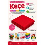 MARVA KEÇE KUMAŞ HOBI KREŞ ANAOKULU İÇİN İNCE 1mm 100cm x 100cm KIRMIZI