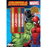 Marvel Avengers 51051 48 Sayfalık Boyama Kitabı, 4 Damga İşaretleyicili