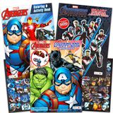 Marvel Avengers Boyama Kitabı Süper Çıkartma Seti (3 Jumbo Kitap - Kaptan Amerika, Thor, Hulk, Iron Man ve Daha Fazlasını İçeren Toplam 300'den Fazla Çıkartma)