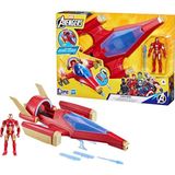 Marvel Avengers Epic Hero Serisi Iron Man Repulsor Blast Savaş Jeti ve Aksiyon Figürü F9329 - Standart
