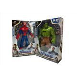 Marvel Avengers Spider-Man- Örümcek Adam ve Hulk Işıklı & Sesli ve Taso Atan Figür Oyuncak - 4