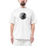 Marvel Black Panter Circle Oversize Beyaz Tişört - XL