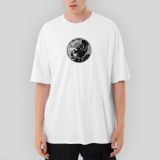 Marvel Black Panter Circle Oversize Beyaz Tişört