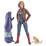 Marvel Captain Marvel 6-inch Legends Captain Marvel in Bomber Jacket Figure for Collectors, Kids, and Fans