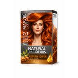 Marvel COLORS NATURAL COLORS Saç boyası 7,44 AUBURN COPPER (Bakır Kumral)