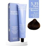 Marvel Colors Tüp Boya 100ML Saç Boyası 5.35 Koyu Cikolata Kahve - koyu çikolata kahve