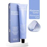 Marvel Colors Tüp Boya 100ML Saç Boyası Platinyum Gri
