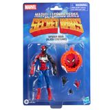 Marvel Efsaneler Serisi Gizli Savaşlar Örümcek Adam (Alien Kostümü), Retro Çizgi Roman Koleksiyon 15,8 cm Aksiyon Figürü Mercek Kalkanı ile