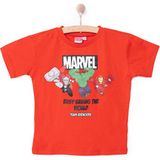 Marvel Erkek Bebek Tişört Bisiklet Yaka Kısa Kol Kırmızı - 3 Yaş