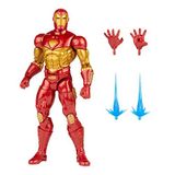 Marvel F0355 Hasbro Legends Serisi 15 cm Büyük Modüler Demir Adam Aksiyon Figürü, 4 Aksesuar ve 1 İnşa A Figürü Parçası, Premium Tasarım