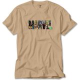 Marvel Heroes In Post Krem Tişört Liyada - 5XL