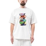 Marvel Heroes Oversize Beyaz Tişört - XL