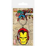 Marvel Iron Man Face kauçuk anahtarlık