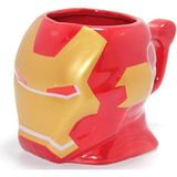 Marvel Iron Man Kabartmalı Kask Tasarımlı Kupa Bardak - Renkli