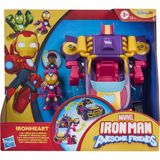 Marvel Iron Man ve Muhteşem Arkadaşları Ironheart 2'si 1 Arada Mekanik Zırh ve Araç, Aksiyon Figürü ve Oyuncak Araç Seti