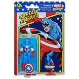 Marvel Legends Retro 3.75 inç Captain America Aksiyon Figürü