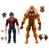 Marvel Legends Series Logan vs Sabretooth, Wolverine 50. Yıl Dönümü Çizgi Roman Koleksiyon 15,5 cm Ölçekli Aksiyon Figürü 2'li Paket