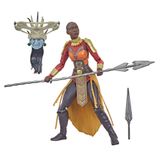 Marvel Legends Serisi Kara Panter Wakanda Forever Okoye 6" MCU Aksiyon Figürü Oyuncak, 2 Aksesuar, 1 Yapı Figürü Parçası